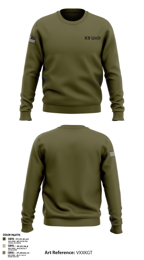 Crew Neck Sweatshirt, K9 Unit, , Teamtime, Team time, sublimation, custom sports apparel, team uniforms, spirit wear, spiritwear, sports uniforms, custom shirts, team store, custom team store, fundraiser sports, apparel fundraiser