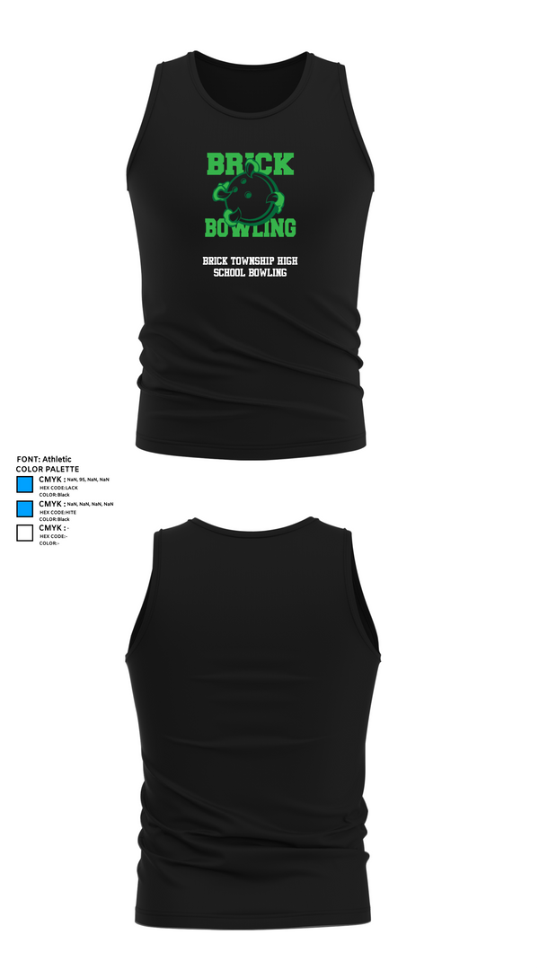 Tank Top, Brick Township High School Bowling, Bowling, Teamtime, Team time, sublimation, custom sports apparel, team uniforms, spirit wear, spiritwear, sports uniforms, custom shirts, team store, custom team store, fundraiser sports, apparel fundraiser