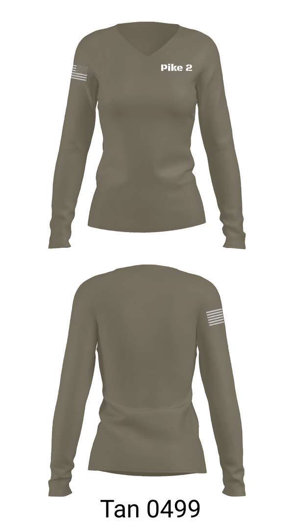 Womens Long Sleeve Vneck Shirt, Pike 2, Fire Department, Teamtime, Team time, sublimation, custom sports apparel, team uniforms, spirit wear, spiritwear, sports uniforms, custom shirts, team store, custom team store, fundraiser sports, apparel fundraiser