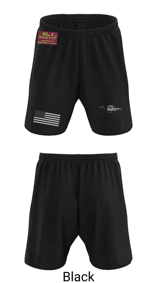 Athletic Shorts With Pockets, EJ TOWING AND RECOVERY, , Teamtime, Team time, sublimation, custom sports apparel, team uniforms, spirit wear, spiritwear, sports uniforms, custom shirts, team store, custom team store, fundraiser sports, apparel fundraiser