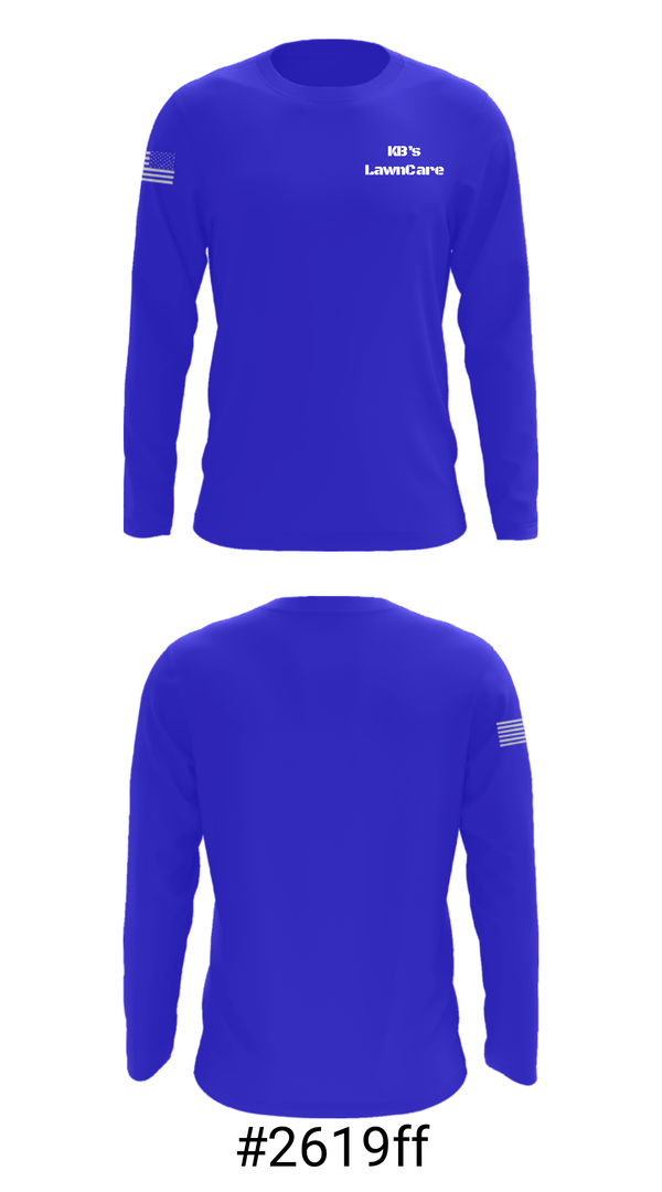 Long Sleeve Performance Shirt, KB’s LawnCare, , Teamtime, Team time, sublimation, custom sports apparel, team uniforms, spirit wear, spiritwear, sports uniforms, custom shirts, team store, custom team store, fundraiser sports, apparel fundraiser
