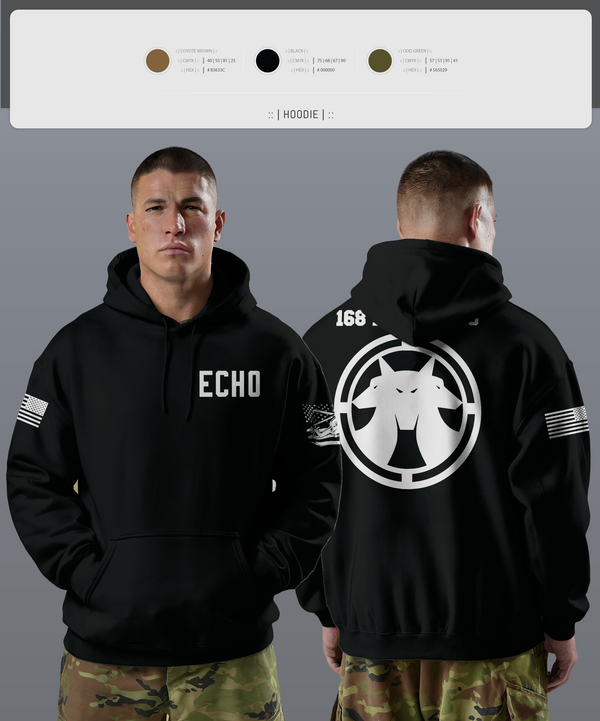 Hoodie, Echo, Army, Teamtime, Team time, sublimation, custom sports apparel, team uniforms, spirit wear, spiritwear, sports uniforms, custom shirts, team store, custom team store, fundraiser sports, apparel fundraiser