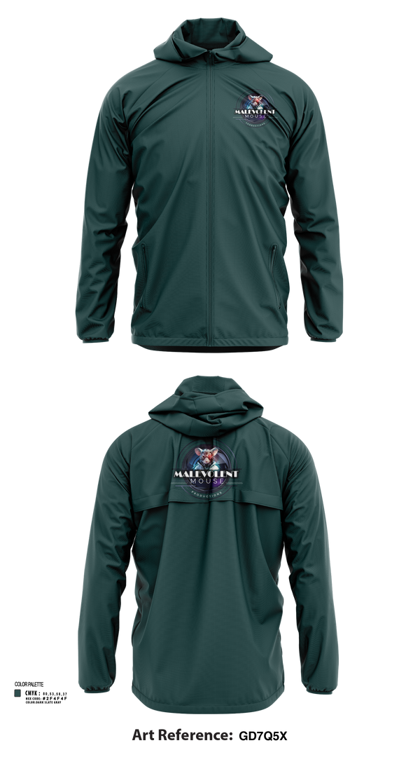 Windbreaker, Malevolent Mouse Productions, , Teamtime, Team time, sublimation, custom sports apparel, team uniforms, spirit wear, spiritwear, sports uniforms, custom shirts, team store, custom team store, fundraiser sports, apparel fundraiser