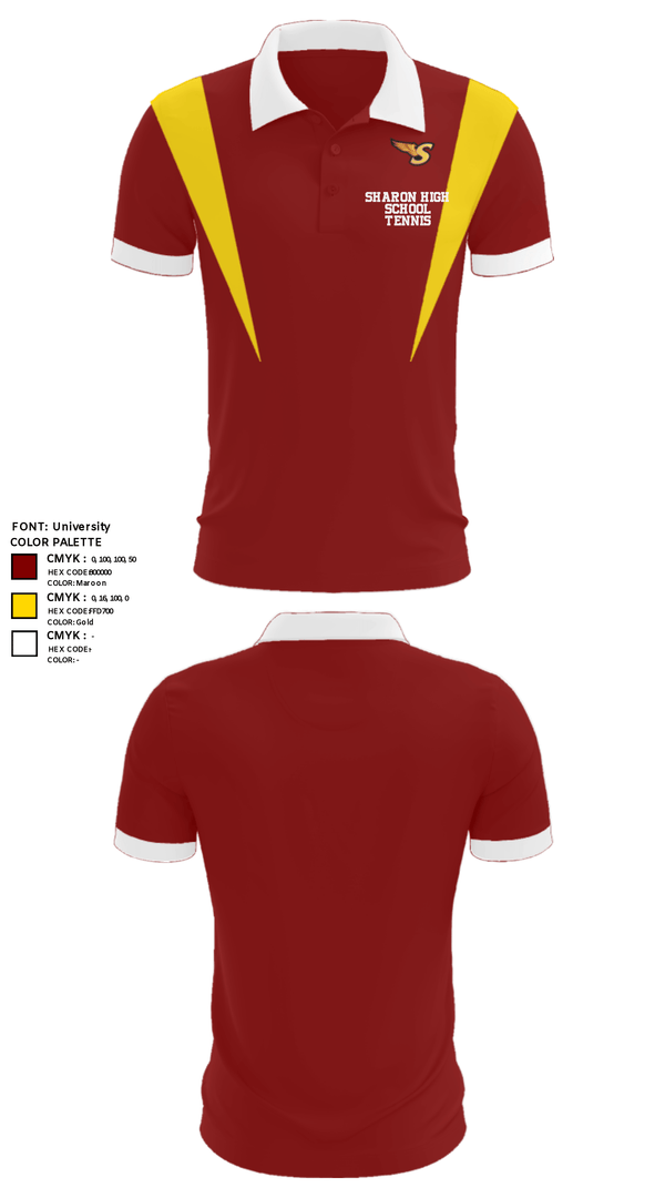 Short Sleeve Performance Polo, Sharon High School Tennis, Tennis, Teamtime, Team time, sublimation, custom sports apparel, team uniforms, spirit wear, spiritwear, sports uniforms, custom shirts, team store, custom team store, fundraiser sports, apparel fundraiser