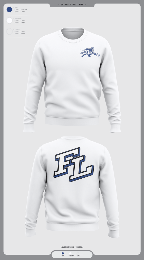 Crew Neck Sweatshirt, Fort Lupton, Women's Volleyball, Teamtime, Team time, sublimation, custom sports apparel, team uniforms, spirit wear, spiritwear, sports uniforms, custom shirts, team store, custom team store, fundraiser sports, apparel fundraiser