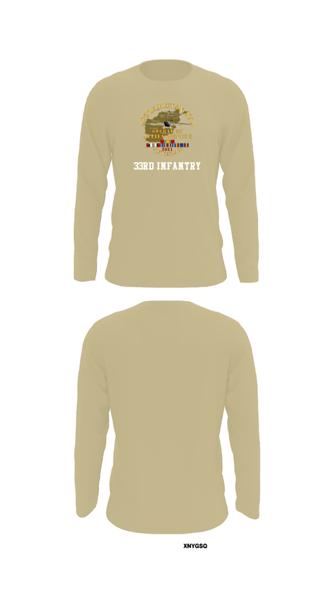Long Sleeve Performance Shirt, 33rd Infantry, Army, Teamtime, Team time, sublimation, custom sports apparel, team uniforms, spirit wear, spiritwear, sports uniforms, custom shirts, team store, custom team store, fundraiser sports, apparel fundraiser