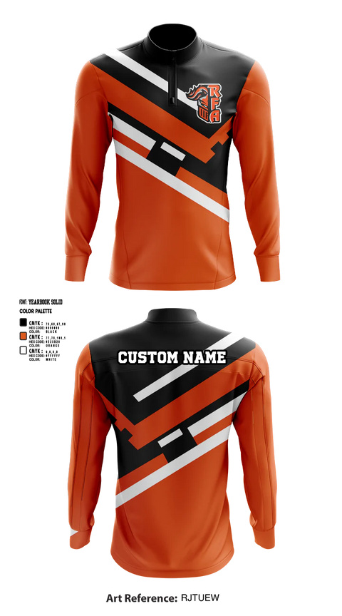 Quarter Zip Jacket, RFA, Bowling, Teamtime, Team time, sublimation, custom sports apparel, team uniforms, spirit wear, spiritwear, sports uniforms, custom shirts, team store, custom team store, fundraiser sports, apparel fundraiser