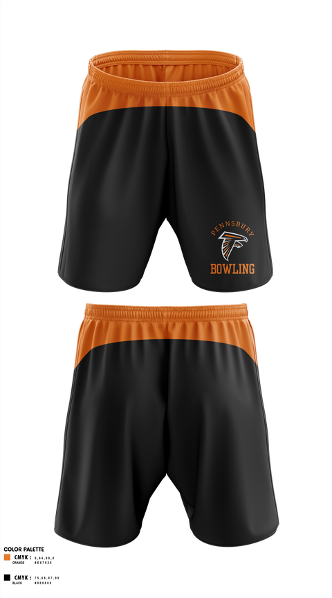 Athletic Shorts With Pockets, Pennsbury High School West Campus Bowling, Bowling, Teamtime, Team time, sublimation, custom sports apparel, team uniforms, spirit wear, spiritwear, sports uniforms, custom shirts, team store, custom team store, fundraiser sports, apparel fundraiser