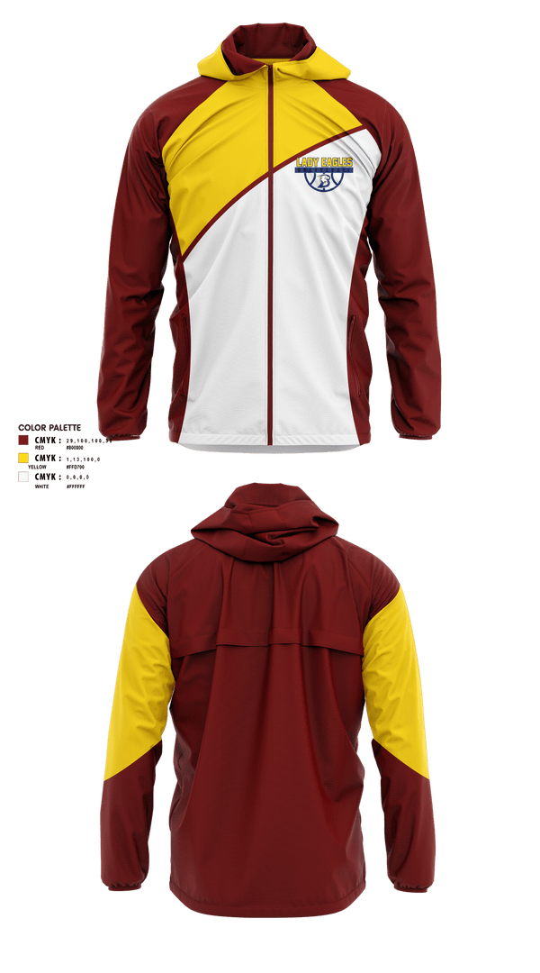 Windbreaker, Ellicottville Central Middle School Basketball, Women's Basketball, Teamtime, Team time, sublimation, custom sports apparel, team uniforms, spirit wear, spiritwear, sports uniforms, custom shirts, team store, custom team store, fundraiser sports, apparel fundraiser