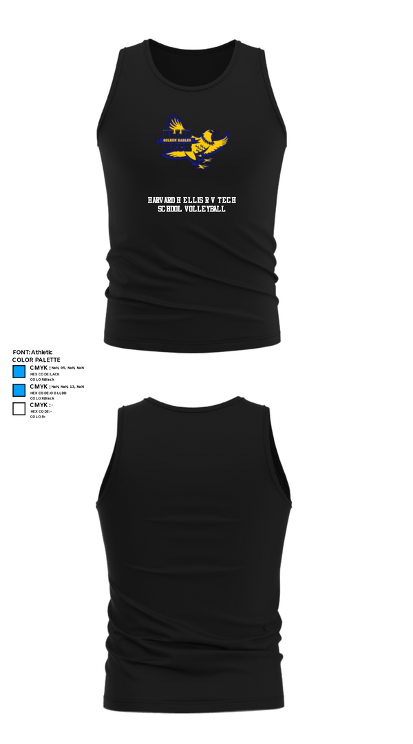 Tank Top, Harvard H Ellis R V Tech School Volleyball, Women's Volleyball, Teamtime, Team time, sublimation, custom sports apparel, team uniforms, spirit wear, spiritwear, sports uniforms, custom shirts, team store, custom team store, fundraiser sports, apparel fundraiser