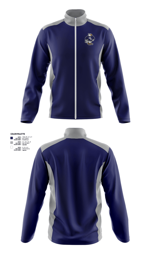 Fleece Jacket, Mountain Valley Falcons Field Hockey, Field Hockey, Teamtime, Team time, sublimation, custom sports apparel, team uniforms, spirit wear, spiritwear, sports uniforms, custom shirts, team store, custom team store, fundraiser sports, apparel fundraiser