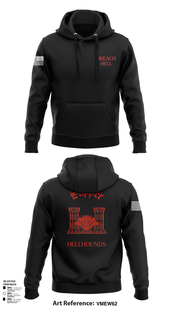 Hoodie, 811th EN CO, , Teamtime, Team time, sublimation, custom sports apparel, team uniforms, spirit wear, spiritwear, sports uniforms, custom shirts, team store, custom team store, fundraiser sports, apparel fundraiser