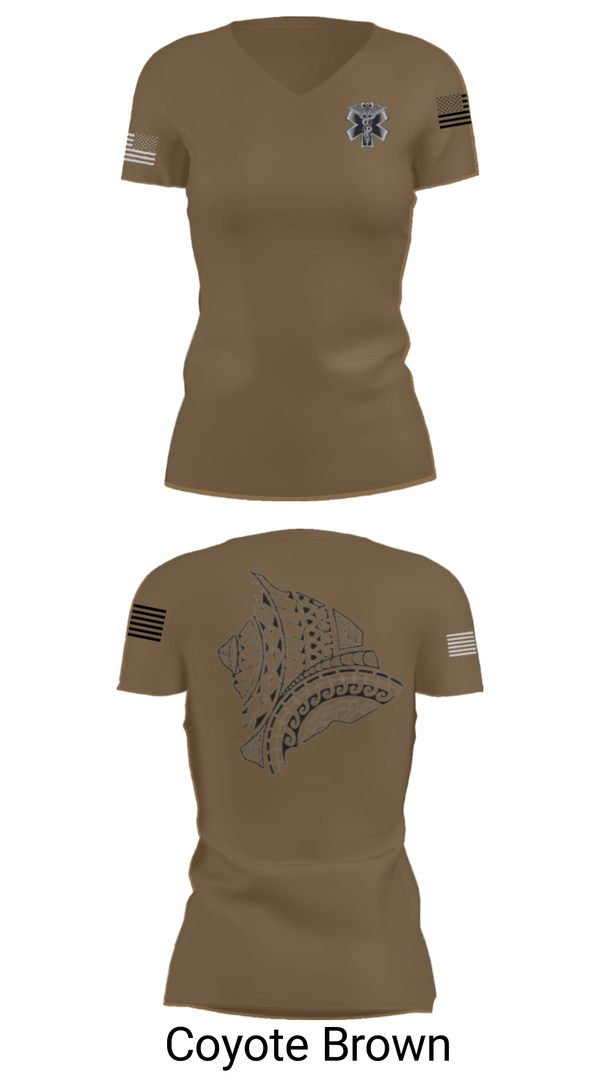 Women's Short Sleeve Vneck Shirt, MEDICS, National Guard, Teamtime, Team time, sublimation, custom sports apparel, team uniforms, spirit wear, spiritwear, sports uniforms, custom shirts, team store, custom team store, fundraiser sports, apparel fundraiser