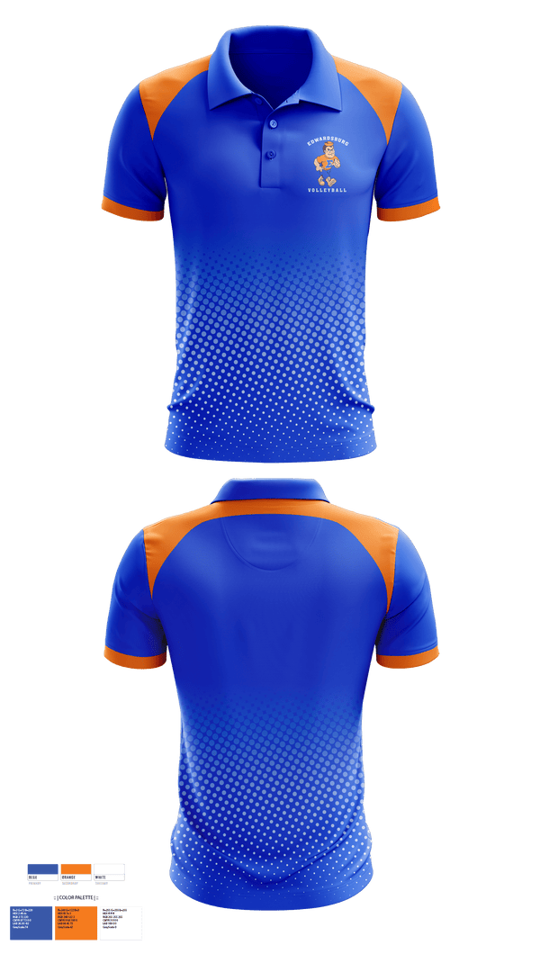 Short Sleeve Performance Polo, Edwardsburg Middle School Volleyball, Men's Volleyball, Teamtime, Team time, sublimation, custom sports apparel, team uniforms, spirit wear, spiritwear, sports uniforms, custom shirts, team store, custom team store, fundraiser sports, apparel fundraiser