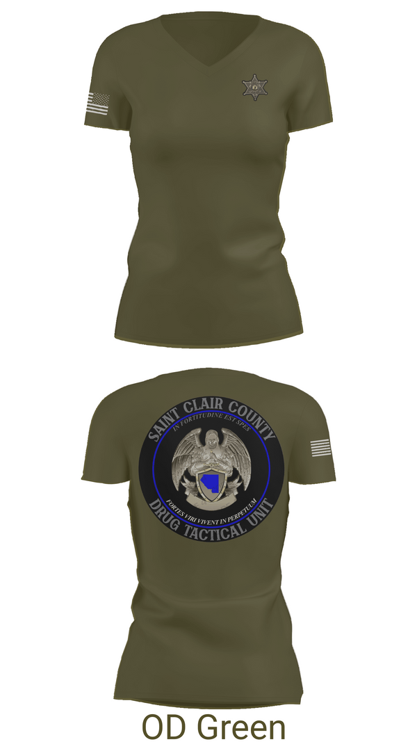 Womens Short Sleeve Vneck Shirt, Drug Tactical Unit, , Teamtime, Team time, sublimation, custom sports apparel, team uniforms, spirit wear, spiritwear, sports uniforms, custom shirts, team store, custom team store, fundraiser sports, apparel fundraiser