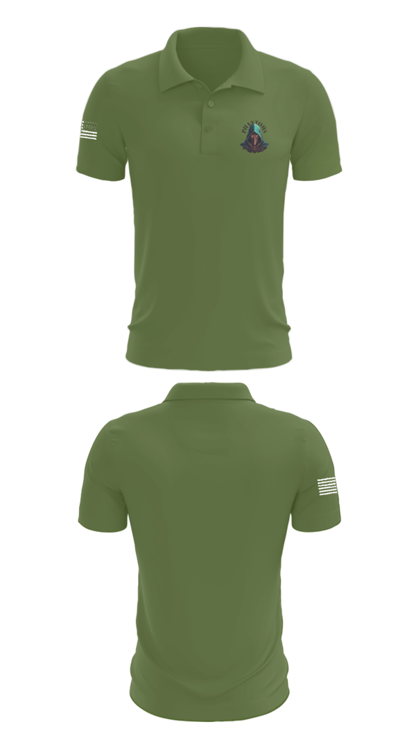 Short Sleeve Performance Polo, 2nd Platoon Charlie Battery 5-4, Army, Teamtime, Team time, sublimation, custom sports apparel, team uniforms, spirit wear, spiritwear, sports uniforms, custom shirts, team store, custom team store, fundraiser sports, apparel fundraiser