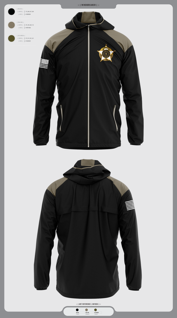 Windbreaker, Deputy Cleveland, Police, Teamtime, Team time, sublimation, custom sports apparel, team uniforms, spirit wear, spiritwear, sports uniforms, custom shirts, team store, custom team store, fundraiser sports, apparel fundraiser