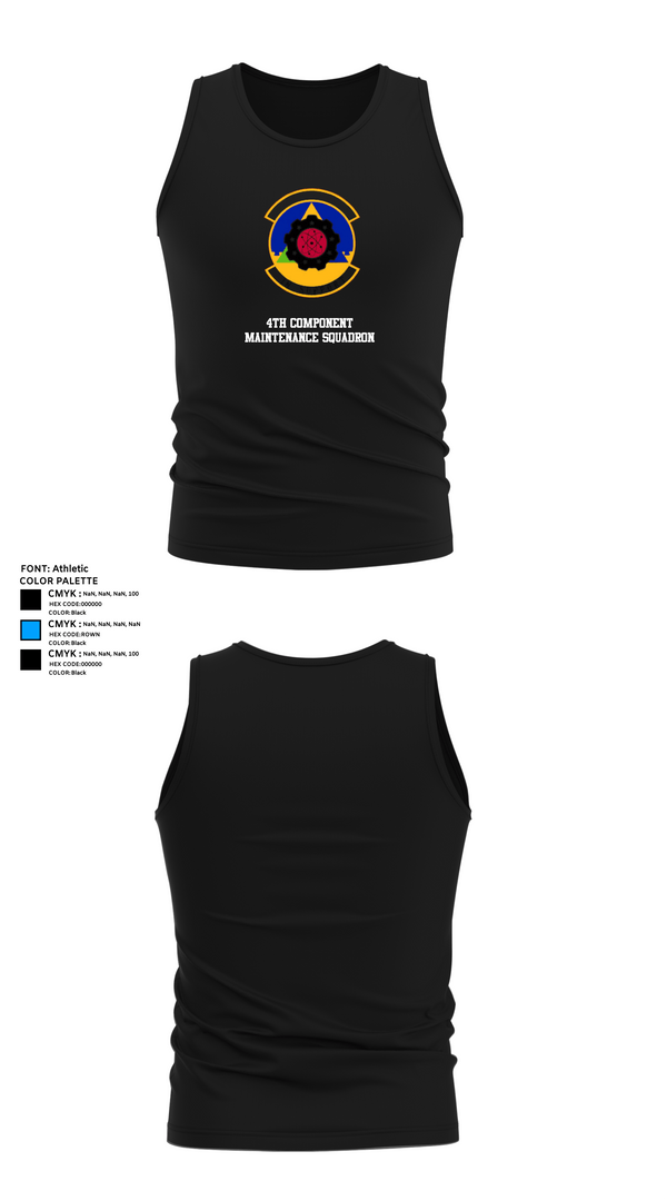 Tank Top, 4th Component Maintenance Squadron, , Teamtime, Team time, sublimation, custom sports apparel, team uniforms, spirit wear, spiritwear, sports uniforms, custom shirts, team store, custom team store, fundraiser sports, apparel fundraiser