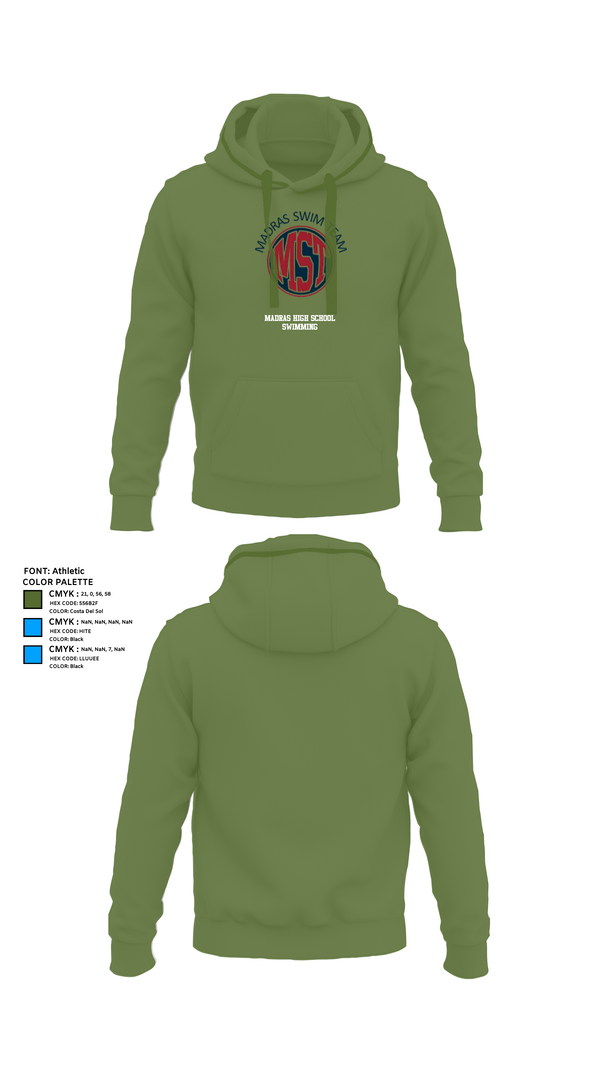 Hoodie, Madras High School Swimming, Swimming, Teamtime, Team time, sublimation, custom sports apparel, team uniforms, spirit wear, spiritwear, sports uniforms, custom shirts, team store, custom team store, fundraiser sports, apparel fundraiser