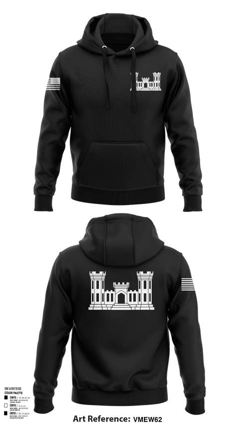 Hoodie, 250TH ENGINEERING COMPANY, National Guard, Teamtime, Team time, sublimation, custom sports apparel, team uniforms, spirit wear, spiritwear, sports uniforms, custom shirts, team store, custom team store, fundraiser sports, apparel fundraiser