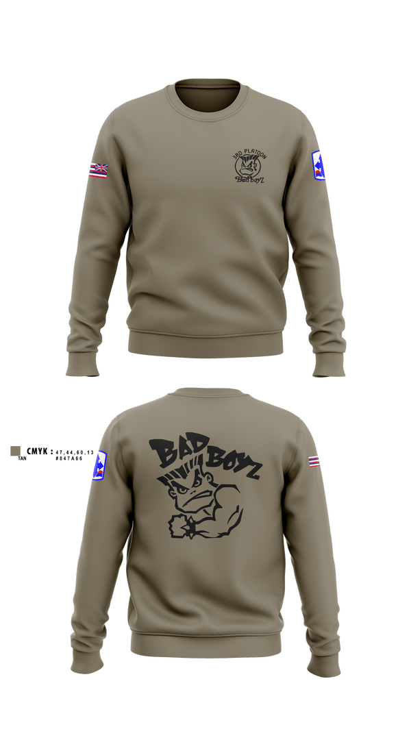 Crew Neck Sweatshirt, Ewok dismount3rd PLT Bad BoysBad boyz3rd PLT Bad BoysBad Boiiz3rd PLT Bad BoysPT Bad Boiiz3rd PLT Bad BoysBlue Ewok, , Teamtime, Team time, sublimation, custom sports apparel, team uniforms, spirit wear, spiritwear, sports uniforms, custom shirts, team store, custom team store, fundraiser sports, apparel fundraiser