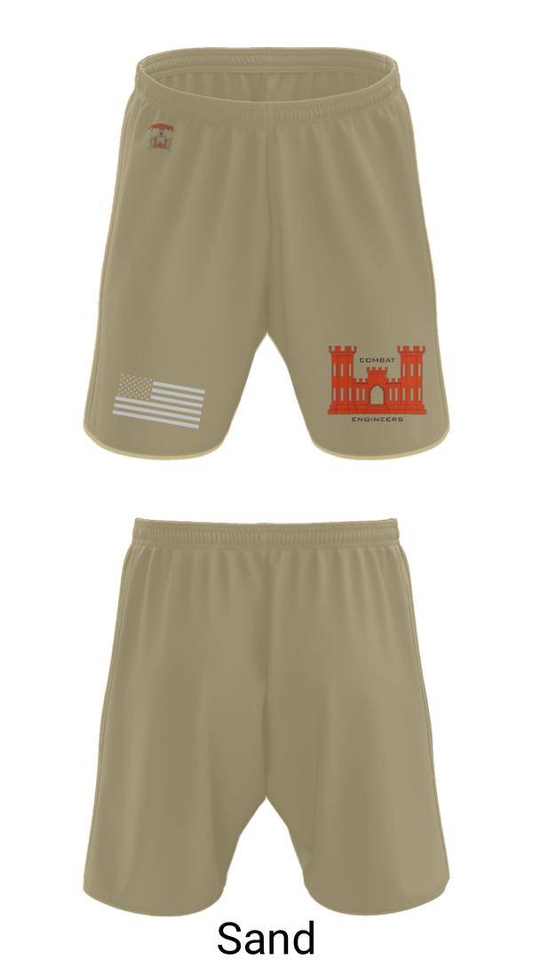 Athletic Shorts With Pockets, 1138th SAPPER Company, Army, Teamtime, Team time, sublimation, custom sports apparel, team uniforms, spirit wear, spiritwear, sports uniforms, custom shirts, team store, custom team store, fundraiser sports, apparel fundraiser
