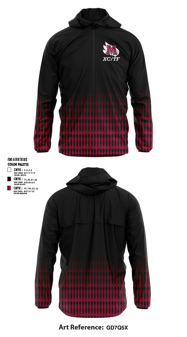 Windbreaker, Meredith College Avenging Angels, Track & Field, Teamtime, Team time, sublimation, custom sports apparel, team uniforms, spirit wear, spiritwear, sports uniforms, custom shirts, team store, custom team store, fundraiser sports, apparel fundraiser