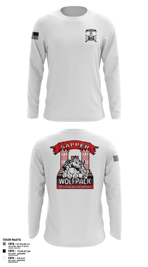 Long Sleeve Performance Shirt, 95TH CEC-I, Army, Teamtime, Team time, sublimation, custom sports apparel, team uniforms, spirit wear, spiritwear, sports uniforms, custom shirts, team store, custom team store, fundraiser sports, apparel fundraiser