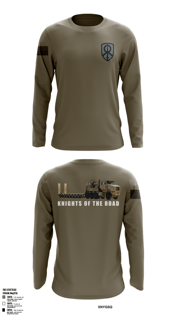 Long Sleeve Performance Shirt, 129th Heavy Transport Company129 TC CO, Army, Teamtime, Team time, sublimation, custom sports apparel, team uniforms, spirit wear, spiritwear, sports uniforms, custom shirts, team store, custom team store, fundraiser sports, apparel fundraiser