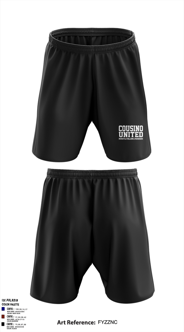 Athletic Shorts With Pockets, Cousino United Bowling, Bowling, Teamtime, Team time, sublimation, custom sports apparel, team uniforms, spirit wear, spiritwear, sports uniforms, custom shirts, team store, custom team store, fundraiser sports, apparel fundraiser