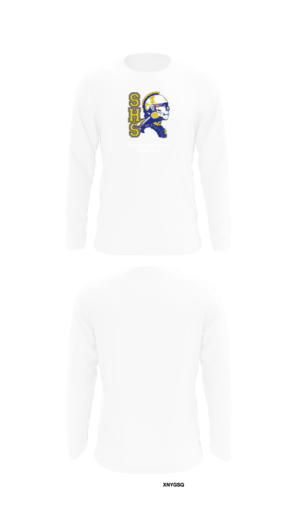 Long Sleeve Performance Shirt, Stafford High School Basketball, Women's Basketball, Teamtime, Team time, sublimation, custom sports apparel, team uniforms, spirit wear, spiritwear, sports uniforms, custom shirts, team store, custom team store, fundraiser sports, apparel fundraiser