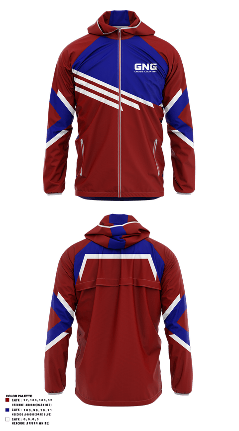 Windbreaker, GNG CROSS COUNTRY, Cross Country, Teamtime, Team time, sublimation, custom sports apparel, team uniforms, spirit wear, spiritwear, sports uniforms, custom shirts, team store, custom team store, fundraiser sports, apparel fundraiser