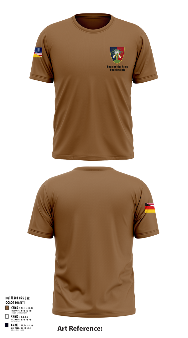 Short Sleeve Performance Shirt, U.S. Army Health Clinic - Baumholder, Army, Teamtime, Team time, sublimation, custom sports apparel, team uniforms, spirit wear, spiritwear, sports uniforms, custom shirts, team store, custom team store, fundraiser sports, apparel fundraiser