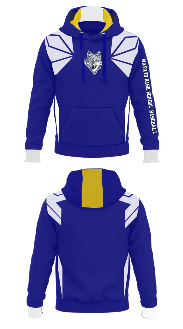 Hoodie, Wapato High School Baseball, Baseball, Teamtime, Team time, sublimation, custom sports apparel, team uniforms, spirit wear, spiritwear, sports uniforms, custom shirts, team store, custom team store, fundraiser sports, apparel fundraiser