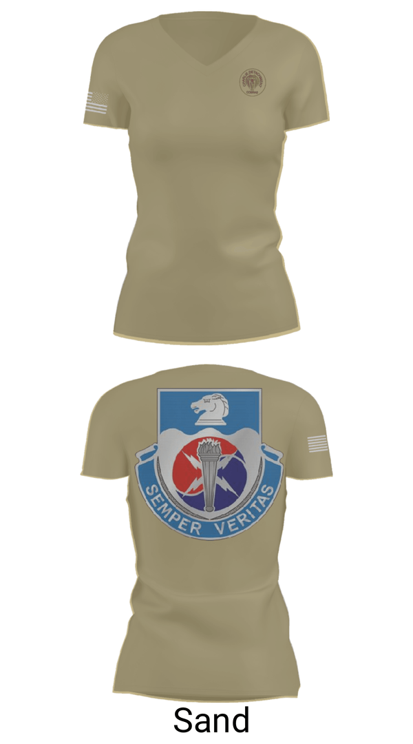 Womens Short Sleeve Vneck Shirt, 312TH MI BN, CHARLIE DETACHMENT, Army, Teamtime, Team time, sublimation, custom sports apparel, team uniforms, spirit wear, spiritwear, sports uniforms, custom shirts, team store, custom team store, fundraiser sports, apparel fundraiser