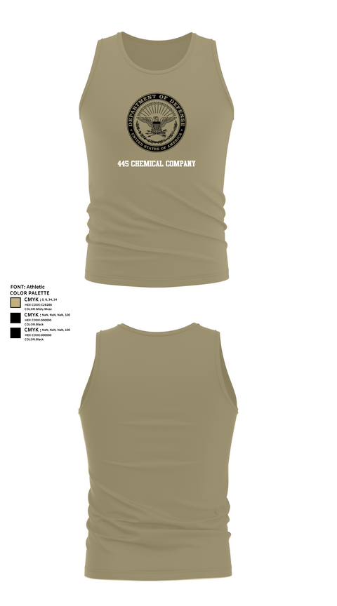 Tank Top, 445 Chemical Company, National Guard, Teamtime, Team time, sublimation, custom sports apparel, team uniforms, spirit wear, spiritwear, sports uniforms, custom shirts, team store, custom team store, fundraiser sports, apparel fundraiser
