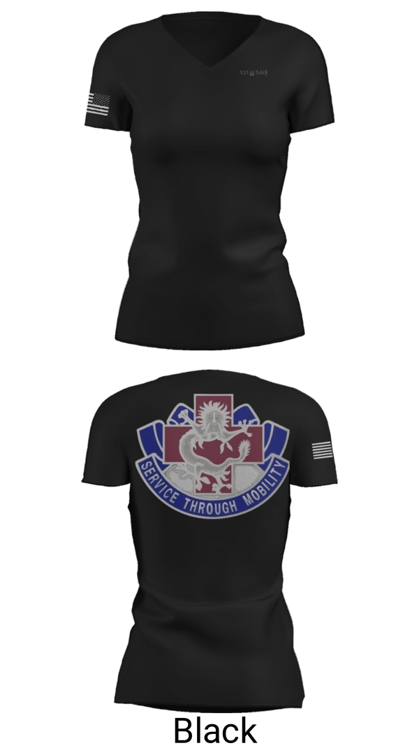 Women's Short Sleeve Vneck Shirt, 131st SAD, Army, Teamtime, Team time, sublimation, custom sports apparel, team uniforms, spirit wear, spiritwear, sports uniforms, custom shirts, team store, custom team store, fundraiser sports, apparel fundraiser