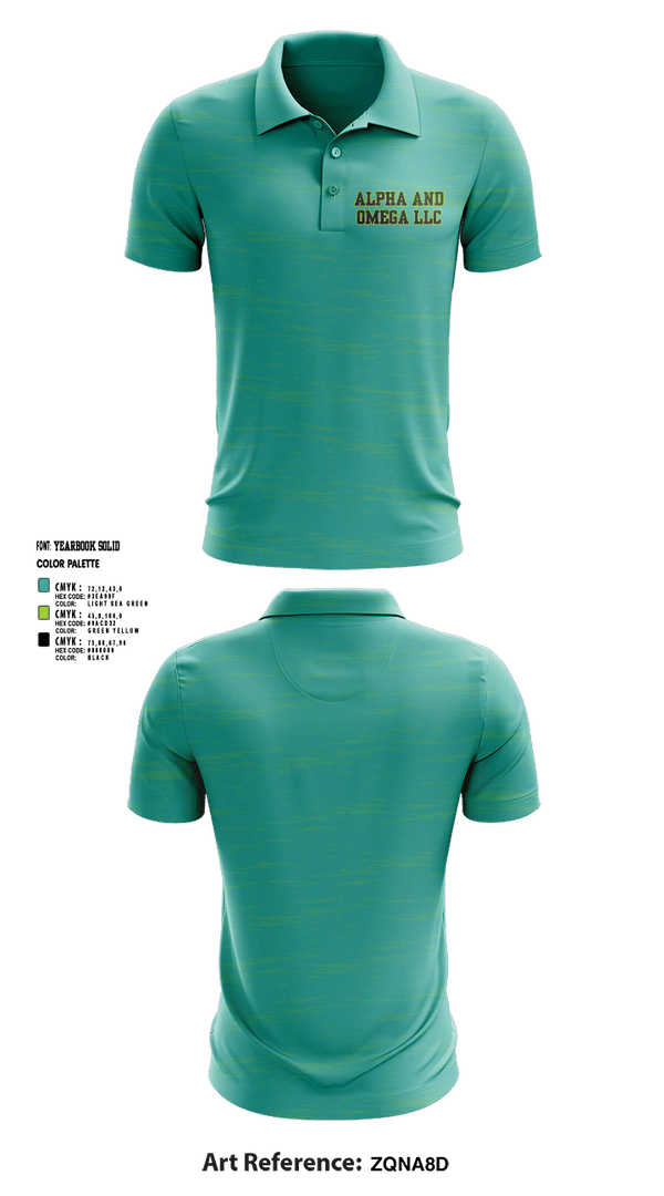 Short Sleeve Performance Polo, Alpha and Omega LLC, , Teamtime, Team time, sublimation, custom sports apparel, team uniforms, spirit wear, spiritwear, sports uniforms, custom shirts, team store, custom team store, fundraiser sports, apparel fundraiser