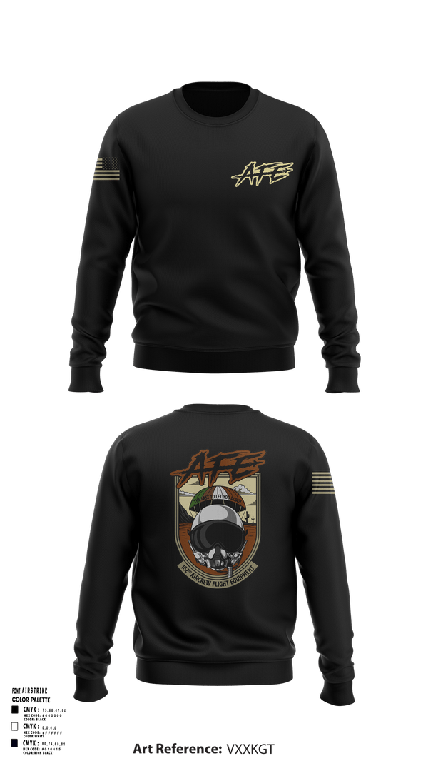 Crew Neck Sweatshirt, 162 AFE, Air Force, Teamtime, Team time, sublimation, custom sports apparel, team uniforms, spirit wear, spiritwear, sports uniforms, custom shirts, team store, custom team store, fundraiser sports, apparel fundraiser