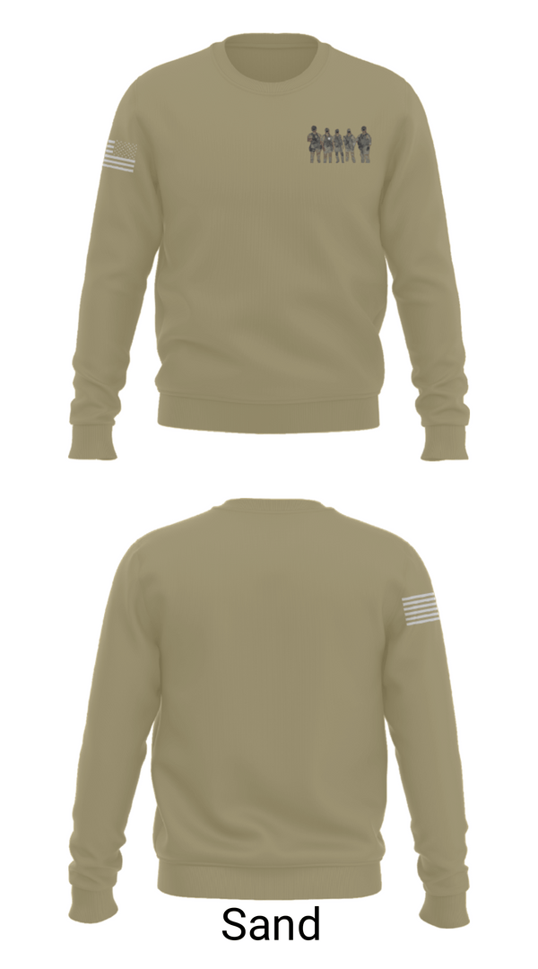 Crew Neck Sweatshirt, West Texas F.O.G, Army, Teamtime, Team time, sublimation, custom sports apparel, team uniforms, spirit wear, spiritwear, sports uniforms, custom shirts, team store, custom team store, fundraiser sports, apparel fundraiser