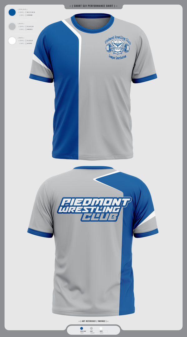 Short Sleeve Performance Shirt, Piedmont Youth Wrestling, Wrestling, Teamtime, Team time, sublimation, custom sports apparel, team uniforms, spirit wear, spiritwear, sports uniforms, custom shirts, team store, custom team store, fundraiser sports, apparel fundraiser