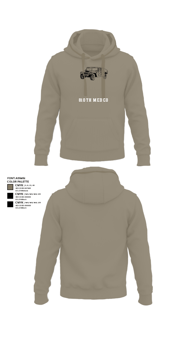 Hoodie, 810th med co, Army, Teamtime, Team time, sublimation, custom sports apparel, team uniforms, spirit wear, spiritwear, sports uniforms, custom shirts, team store, custom team store, fundraiser sports, apparel fundraiser