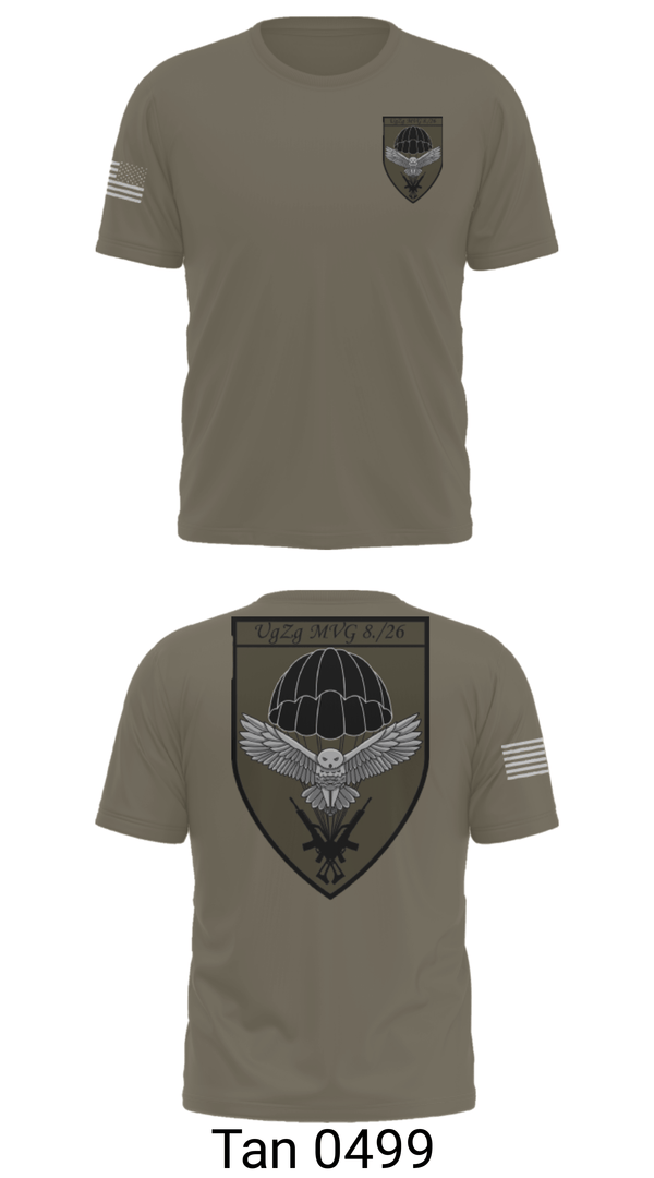 Short Sleeve Performance Shirt, 8.FschJgRgt 26, Army, Teamtime, Team time, sublimation, custom sports apparel, team uniforms, spirit wear, spiritwear, sports uniforms, custom shirts, team store, custom team store, fundraiser sports, apparel fundraiser