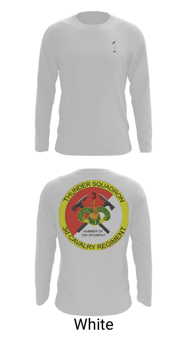 Long Sleeve Performance Shirt, 3rd Cavalry Regiment, Army, Teamtime, Team time, sublimation, custom sports apparel, team uniforms, spirit wear, spiritwear, sports uniforms, custom shirts, team store, custom team store, fundraiser sports, apparel fundraiser
