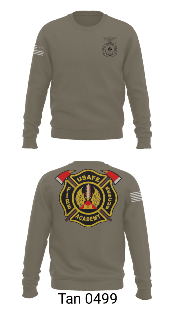 Crew Neck Sweatshirt, 435th CTS, Air Force, Teamtime, Team time, sublimation, custom sports apparel, team uniforms, spirit wear, spiritwear, sports uniforms, custom shirts, team store, custom team store, fundraiser sports, apparel fundraiser
