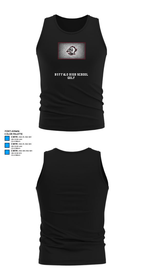 Tank Top, Buffalo High School Golf, Golf, Teamtime, Team time, sublimation, custom sports apparel, team uniforms, spirit wear, spiritwear, sports uniforms, custom shirts, team store, custom team store, fundraiser sports, apparel fundraiser