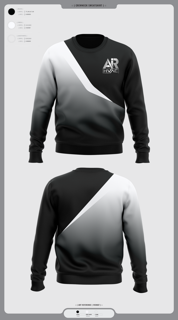 Crew Neck Sweatshirt, AIR HVAC, , Teamtime, Team time, sublimation, custom sports apparel, team uniforms, spirit wear, spiritwear, sports uniforms, custom shirts, team store, custom team store, fundraiser sports, apparel fundraiser