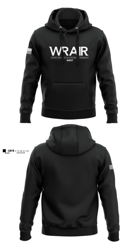 Hoodie, Walter Reed Army Institute of Research - West, , Teamtime, Team time, sublimation, custom sports apparel, team uniforms, spirit wear, spiritwear, sports uniforms, custom shirts, team store, custom team store, fundraiser sports, apparel fundraiser