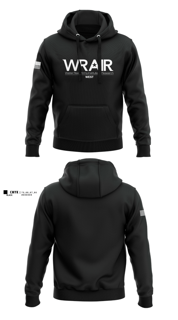 Hoodie, Walter Reed Army Institute of Research - West, , Teamtime, Team time, sublimation, custom sports apparel, team uniforms, spirit wear, spiritwear, sports uniforms, custom shirts, team store, custom team store, fundraiser sports, apparel fundraiser