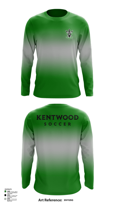 Long Sleeve Performance Shirt, Kentwood Conks, Women's Soccer, Teamtime, Team time, sublimation, custom sports apparel, team uniforms, spirit wear, spiritwear, sports uniforms, custom shirts, team store, custom team store, fundraiser sports, apparel fundraiser